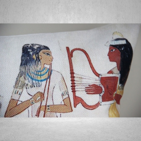 Ancient Egypt Murals Pillow or Cushion Cover - Picture 3 of 4